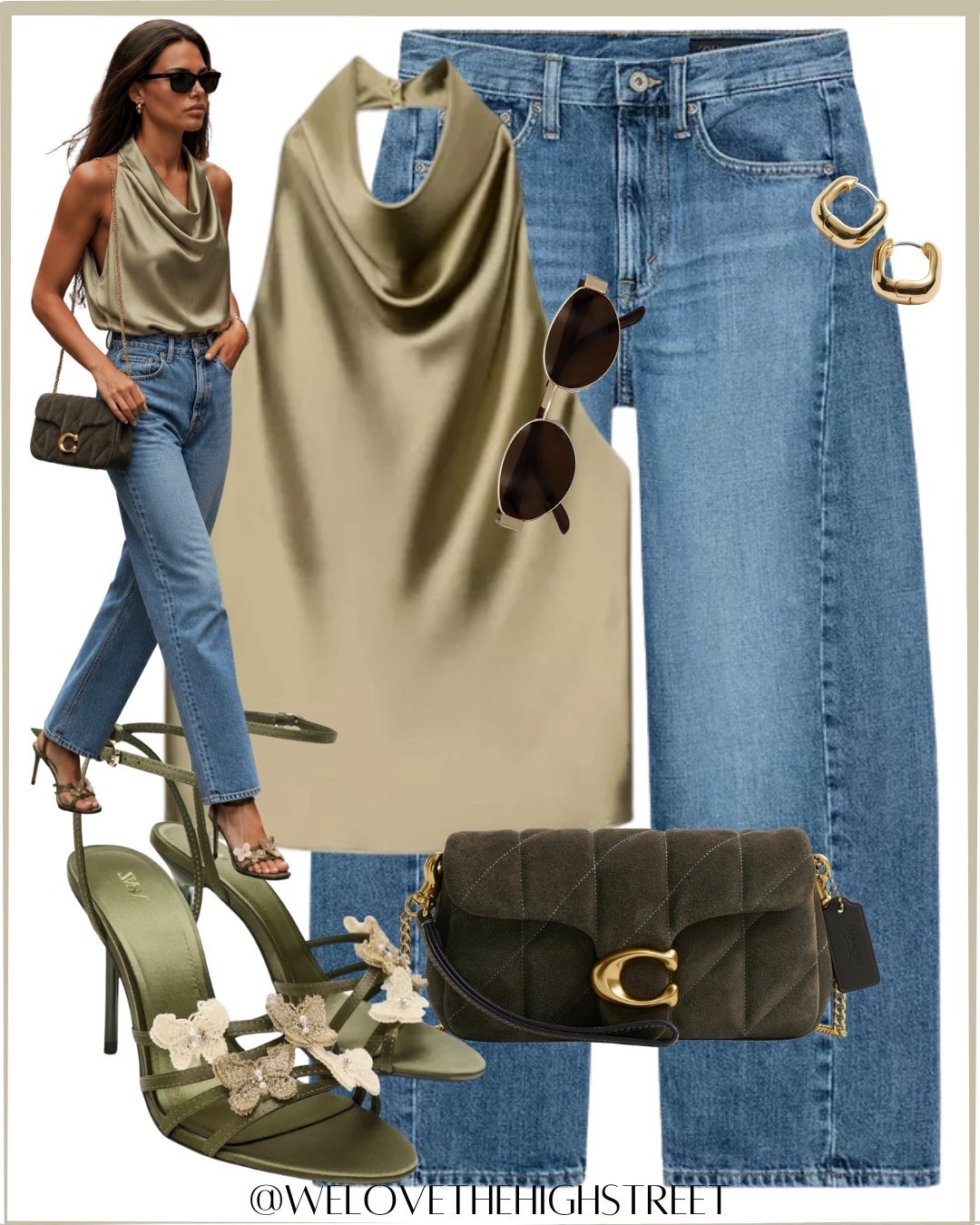 SATIN HALTER NECK TOP