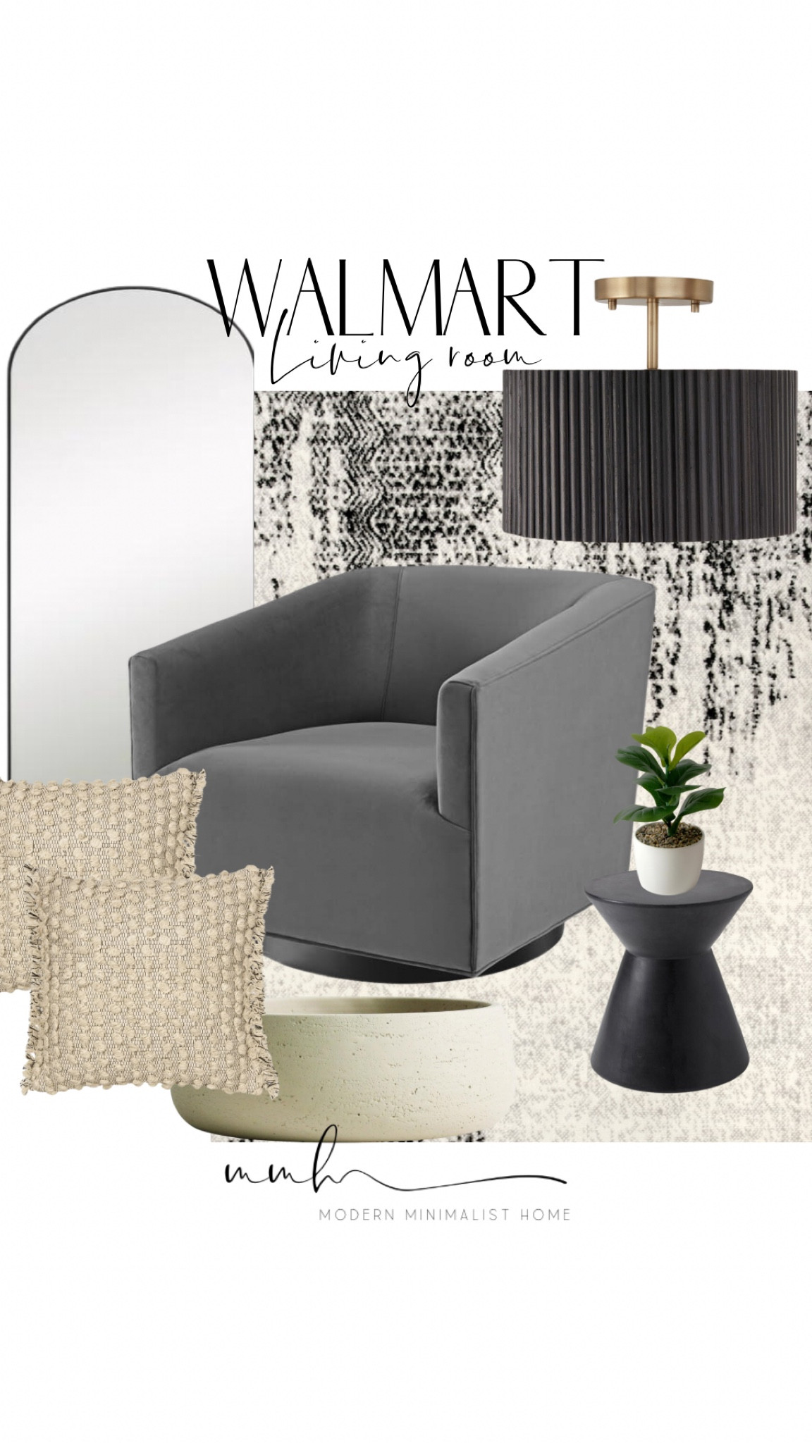 Walmart living room decor.

WALMART  // WALMART HOME // WALMART HOME DECOR // WALMART FURNITURE // WALMART HOME FINDS // WALMART PATIO // WALMART FINDS // MODERN DECOR // HOME DECOR // ROOM DECOR // MODERN HOME // AFFORDABLE DECOR // MIRROR // arched mirror // side table // rug // throw pillows

#LTKStyleTip #LTKFindsUnder100 #LTKHome