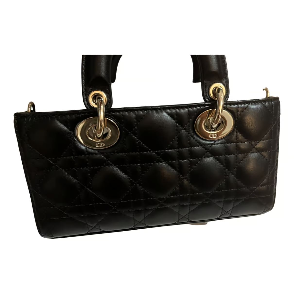 Lady d-joy leather handbag Dior Black in Leather - 36383277 | Vestiaire Collective (Global)