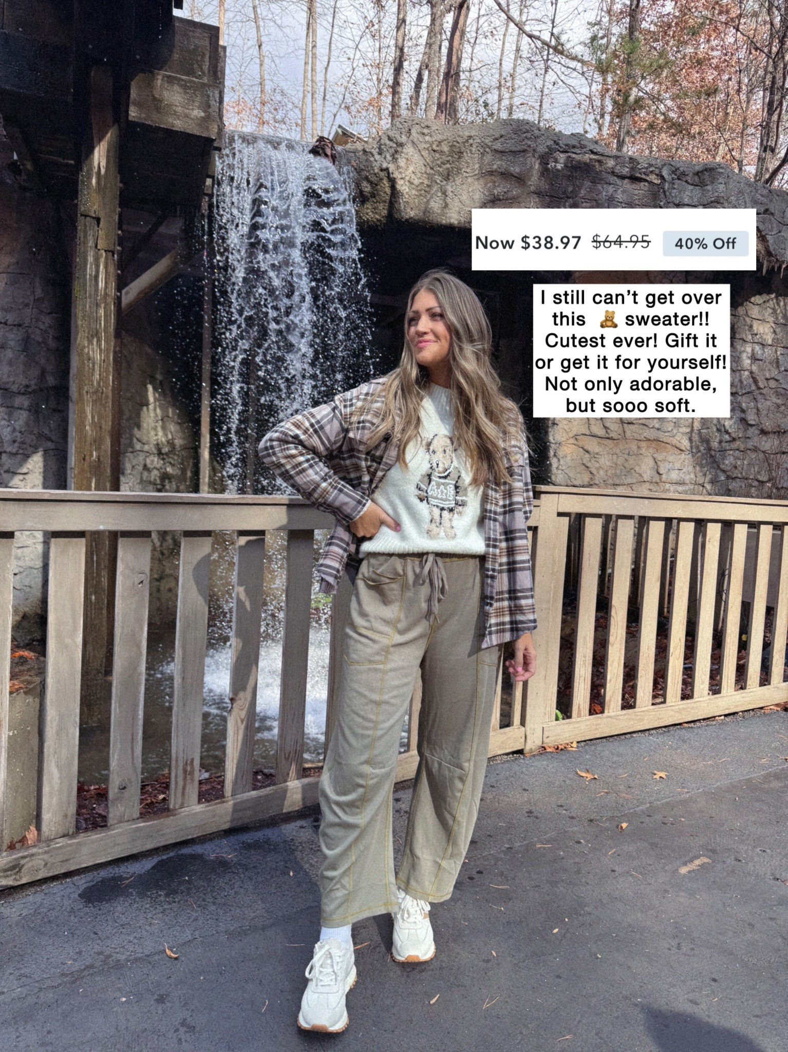 Wearing XS!! *sweater is 40% off, so is my long sleeve tee layered under (SO SOFT & WARM!), flannel is 50% off (sooo soft!), and my pants are 20% off (I have 2 colors!).. sneakers are 25% off and the perfect neutral sneaker! SO many great affordable gift ideas any girl would love here. This teddy bear sweater would especially be soooo cute to gift! 



Black Friday deals for you or to gift to her!