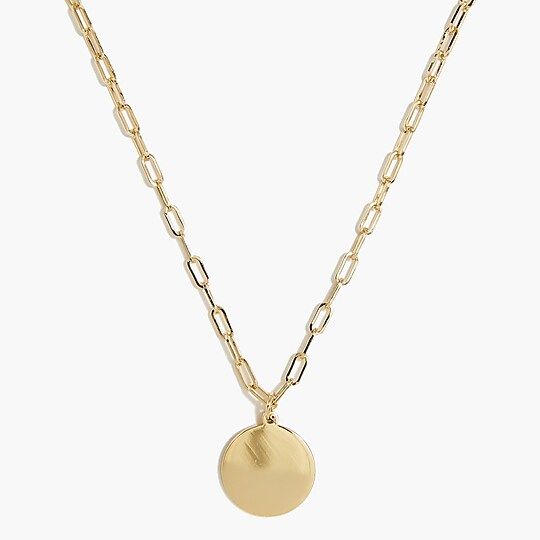 Coin pendant necklace | J.Crew Factory