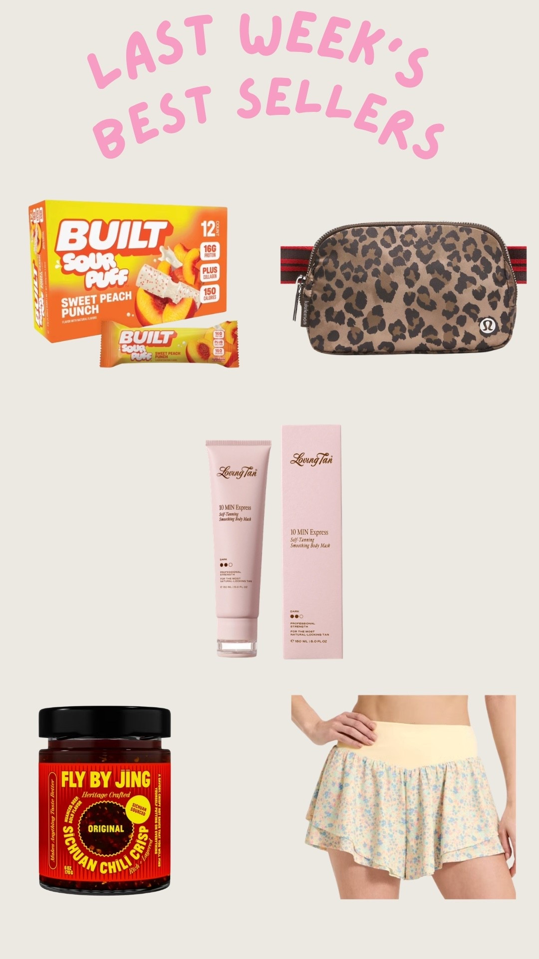 Last week’s best sellers 