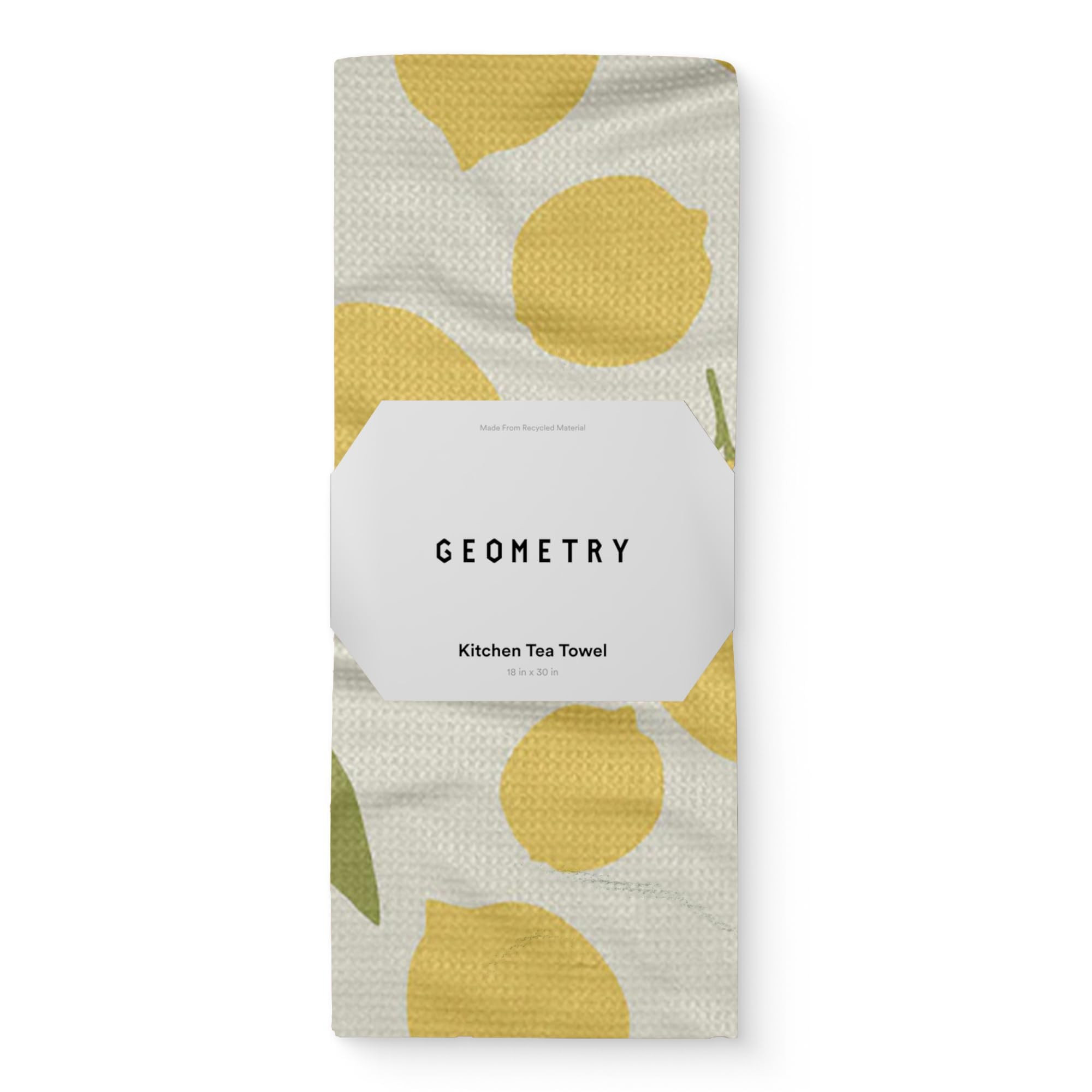 GEOMETRY Kitchen Tea Towels - Quick Dry Microfiber Dish Towels for Kitchen - Sunny Lemons 18" x 3... | Amazon (US)