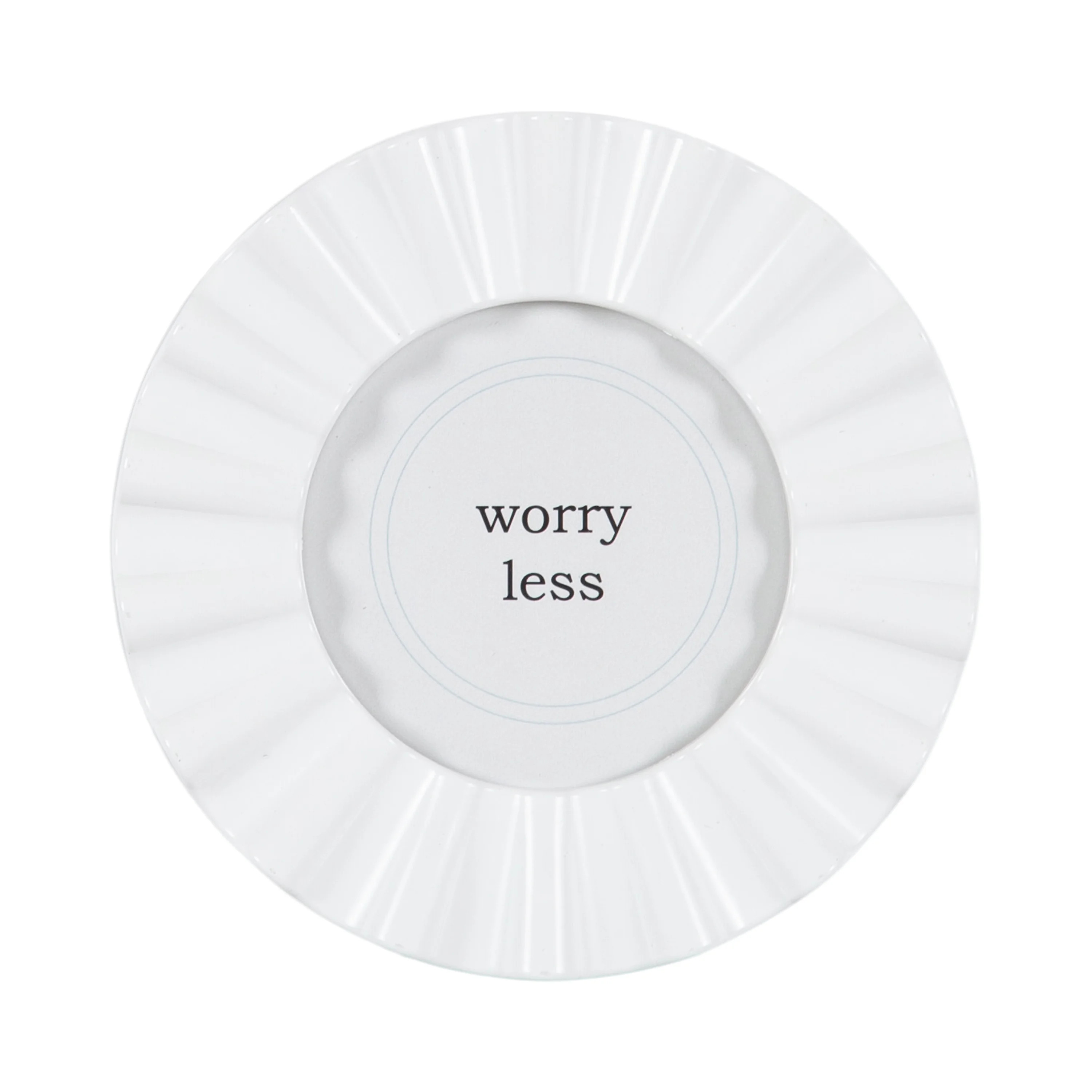 DesignOvation 4x4 Frilly White Decorative Tabletop Picture Frame | Walmart (US)