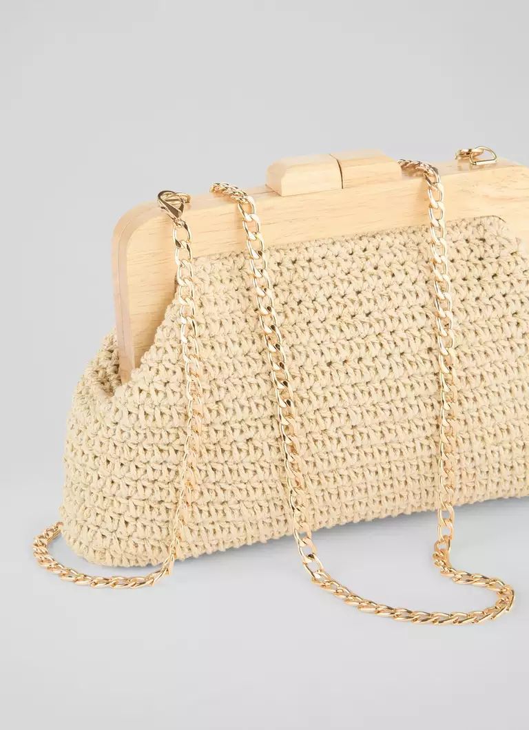 Litzy Gold Crochet Clutch Bag | L.K. Bennett (UK)