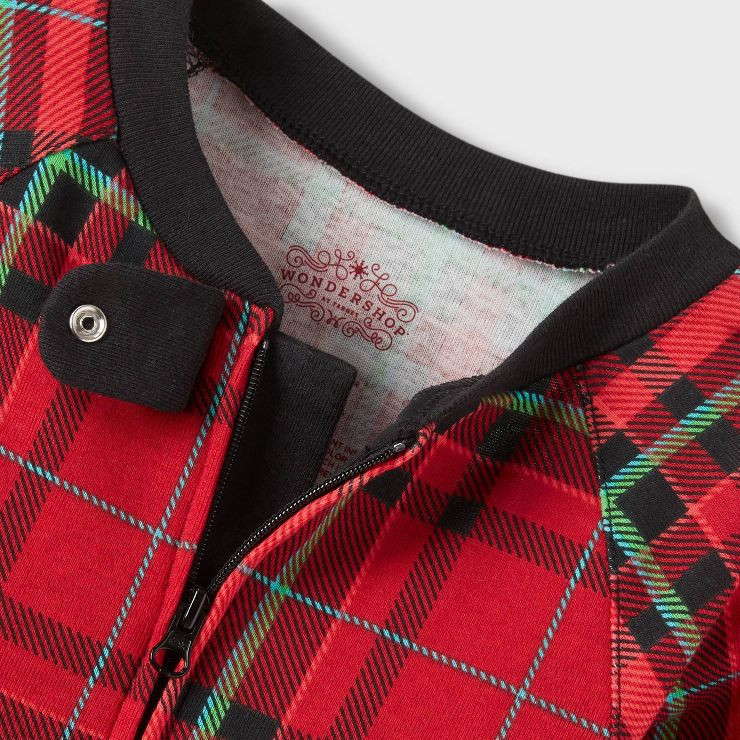 Baby Holiday Tartan Plaid Flannel Matching Family Footed Pajama - Wondershop™ Red | Target
