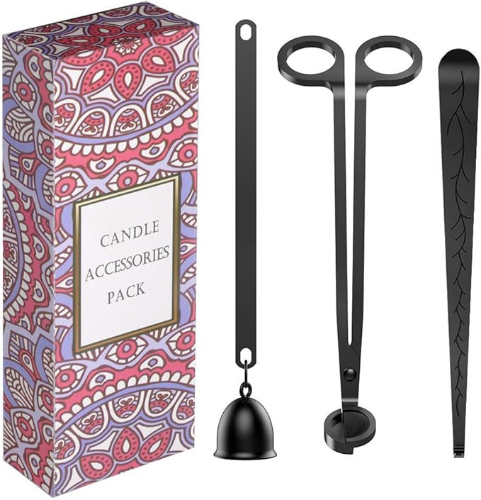 RONXS 3 in 1 Candle Accessory Set, Candle Wick Trimmer Candle Cutter, Candle Snuffer, Candle Wick... | Amazon (US)