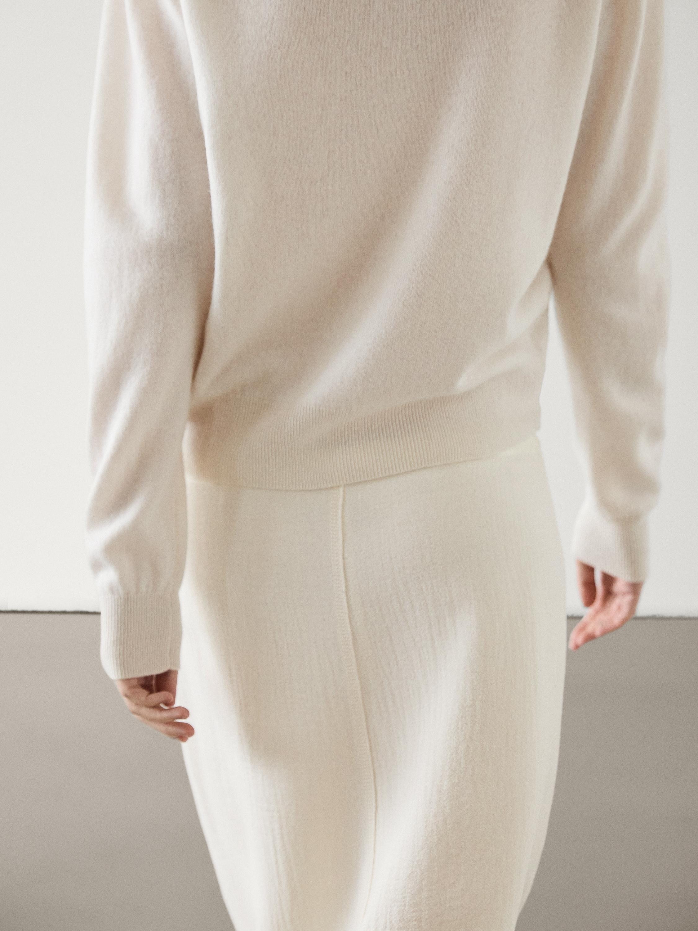 Midi skirt with seam detail | Massimo Dutti US