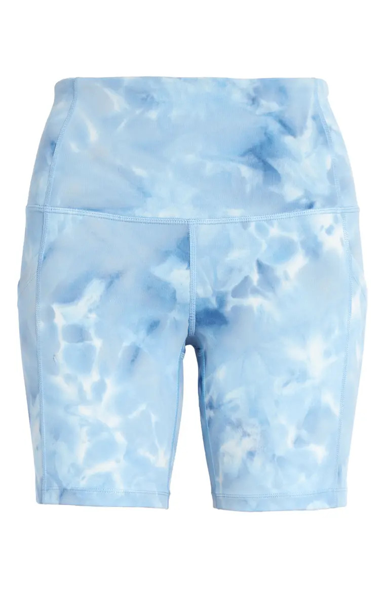 High Waist Live In Spray Dye Bike Shorts | Nordstrom