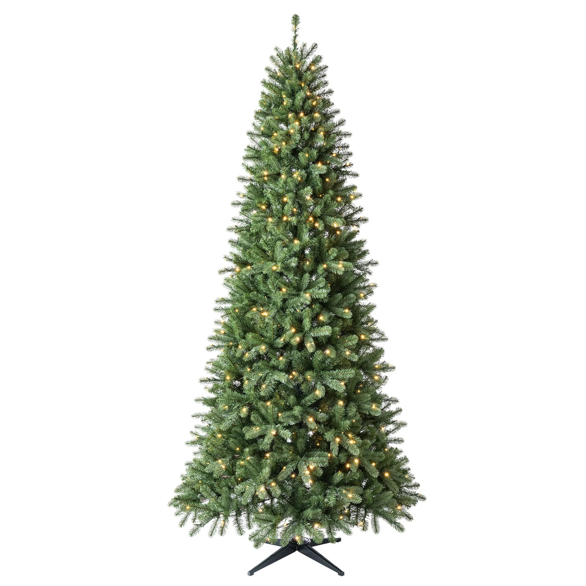 9' Pre-Lit Williams Pine Green Artificial Christmas Tree with Warm White LED Lights and Quick Set... | Walmart (US)