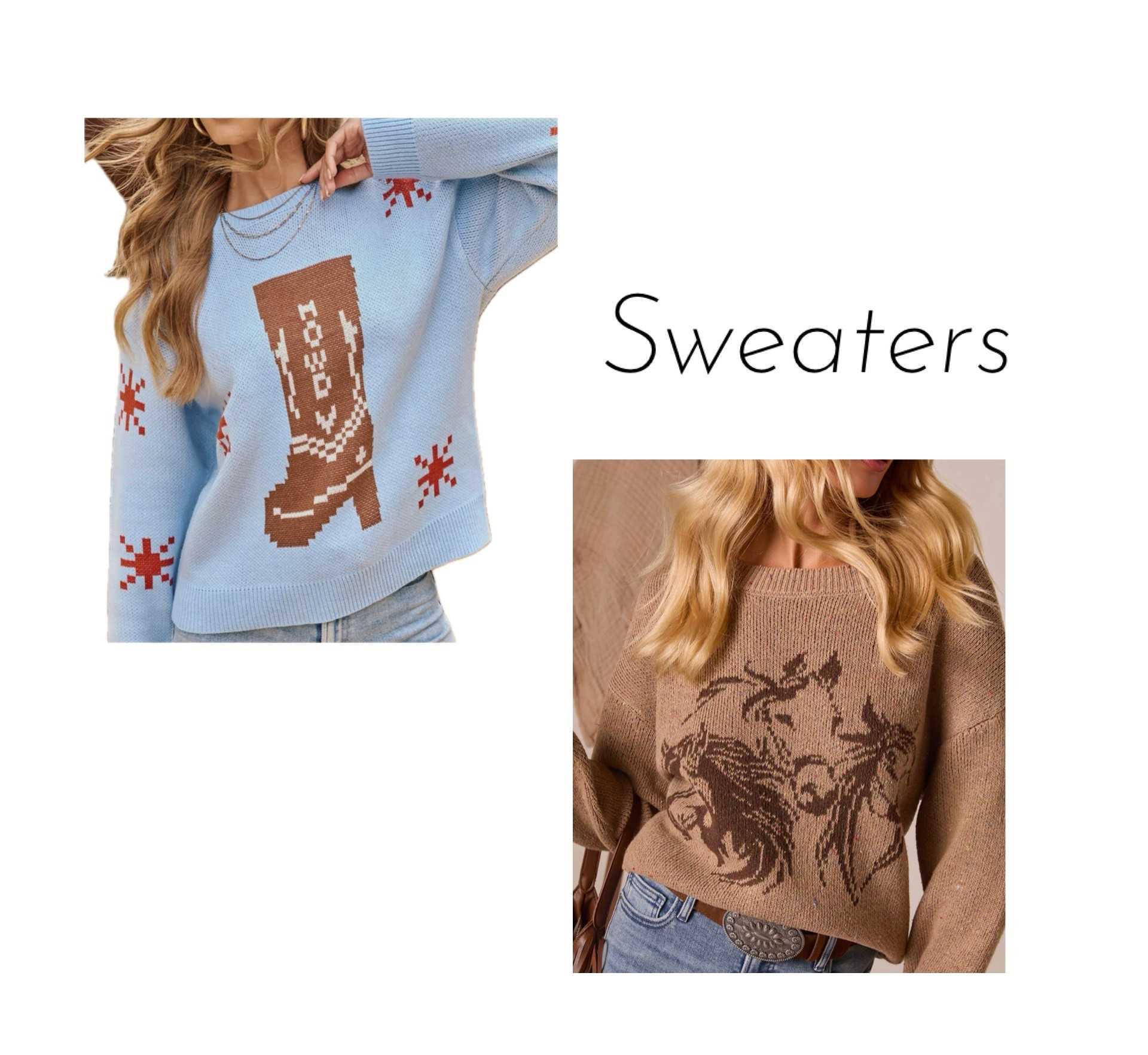 Cute sweaters! #westernvibes

#LTKTravel #LTKSaleAlert #LTKSeasonal
