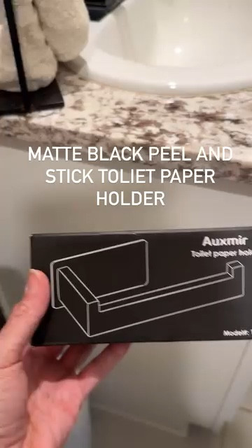 Matte black peel and stick toilet paper roll holder. Also a perk the kids can put a new roll on without struggling.

 #MatteBlack #EasyHomeUpdates #MomLifeHacks
#AffordableHomeDecor

home inspo | home decor | interior styling | neutral home | diy

#LTKFindsUnder50 #LTKHome