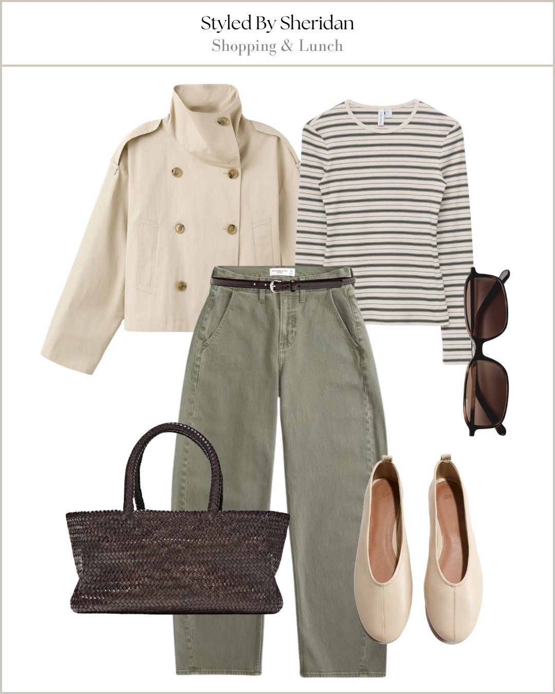 Spring outfit idea styling barrel leg olive jeans 👖 

#LTKspring #LTKstyletip #LTKjeans