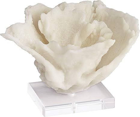 Studio 55D Seaside Coral Statue 9" Wide with Crystal Glass Base | Amazon (US)