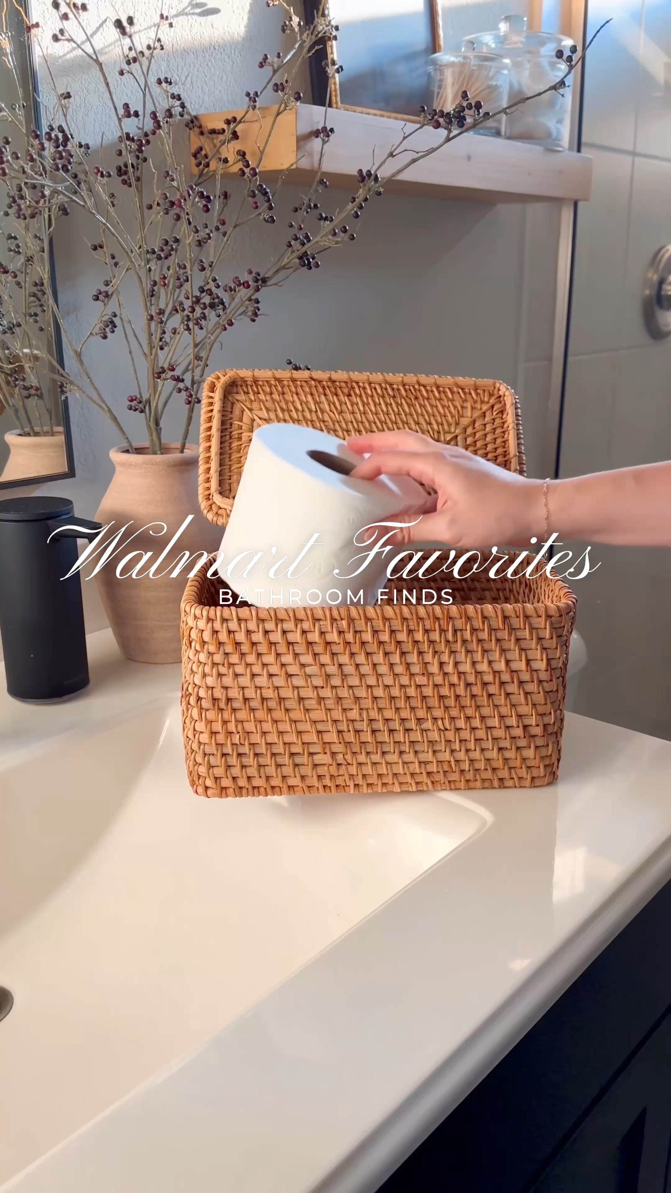 Walmart bathroom decor favorites 

#LTKWatchNow #LTKHome #LTKFindsUnder50