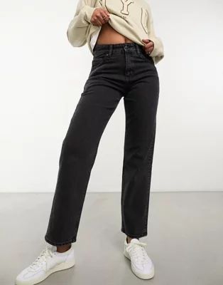Lee Rider classic straight fit jean in washed black | ASOS (Global)