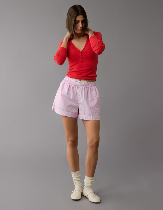 AE Logo Boxer Sleep Short | American Eagle Outfitters (US & CA)