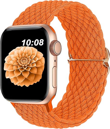 Compatible with Apple Watch Band 40mm 38mm 41mm 42mm 44mm 45mm 49mm for Women Men,Stretchy Braide... | Amazon (US)