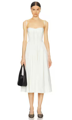 LPA Sarita Midi Dress in Coconut Milk from Revolve.com | Revolve Clothing (Global)
