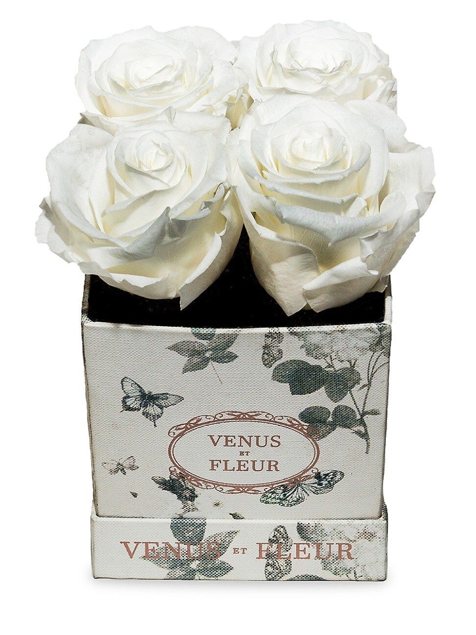 Venus ET Fleur Butterfly-Print Eternity De Venus Le Petite Square Eternity - Pure White | Saks Fifth Avenue