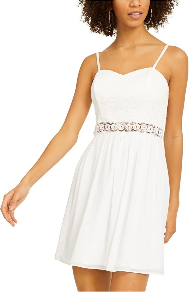 Women's Fit and Flare Dress with Illusion Waist | Amazon (US)