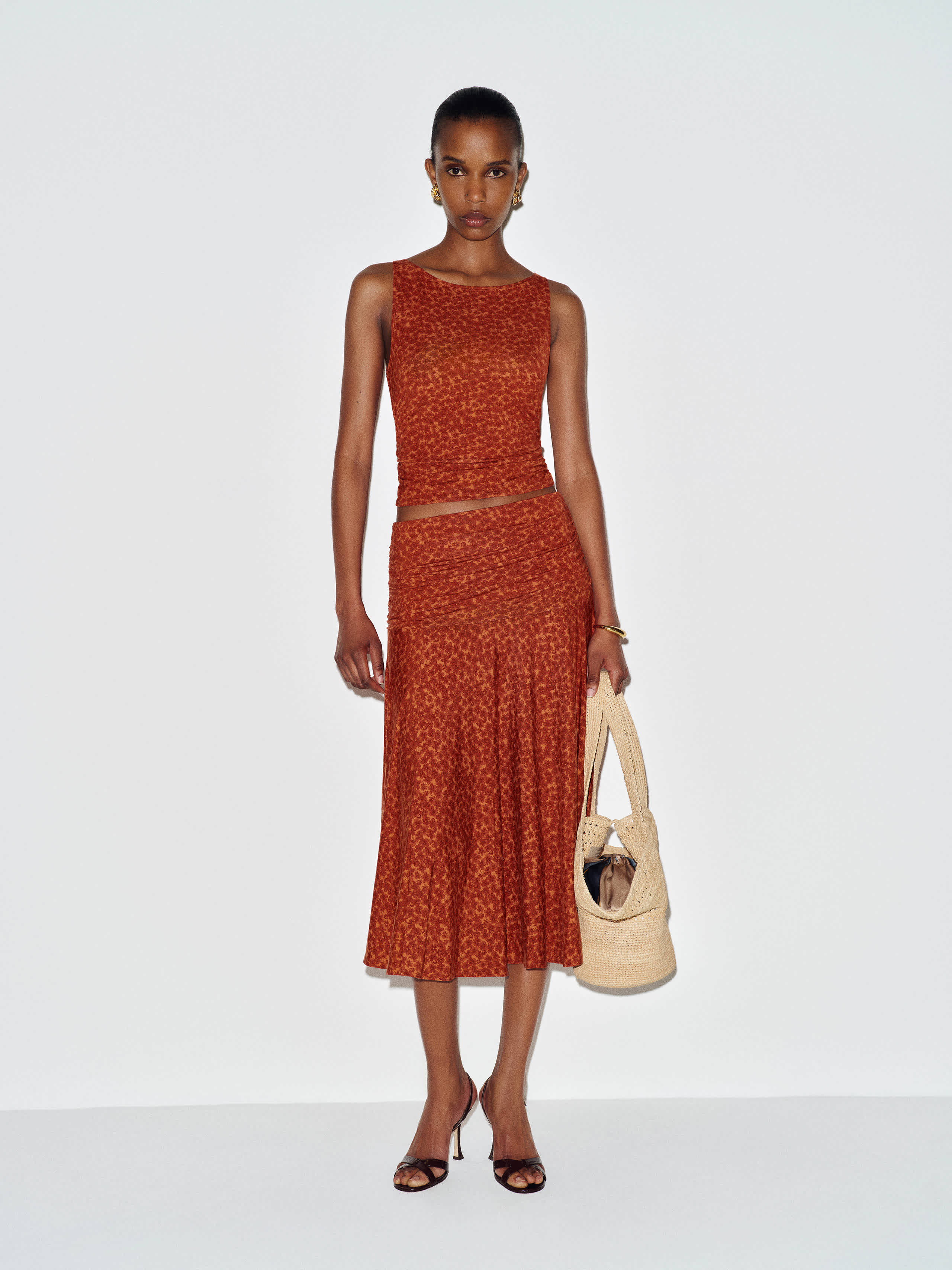 Reformation Demi Knit Two Piece Red XS | Reformation (Global)