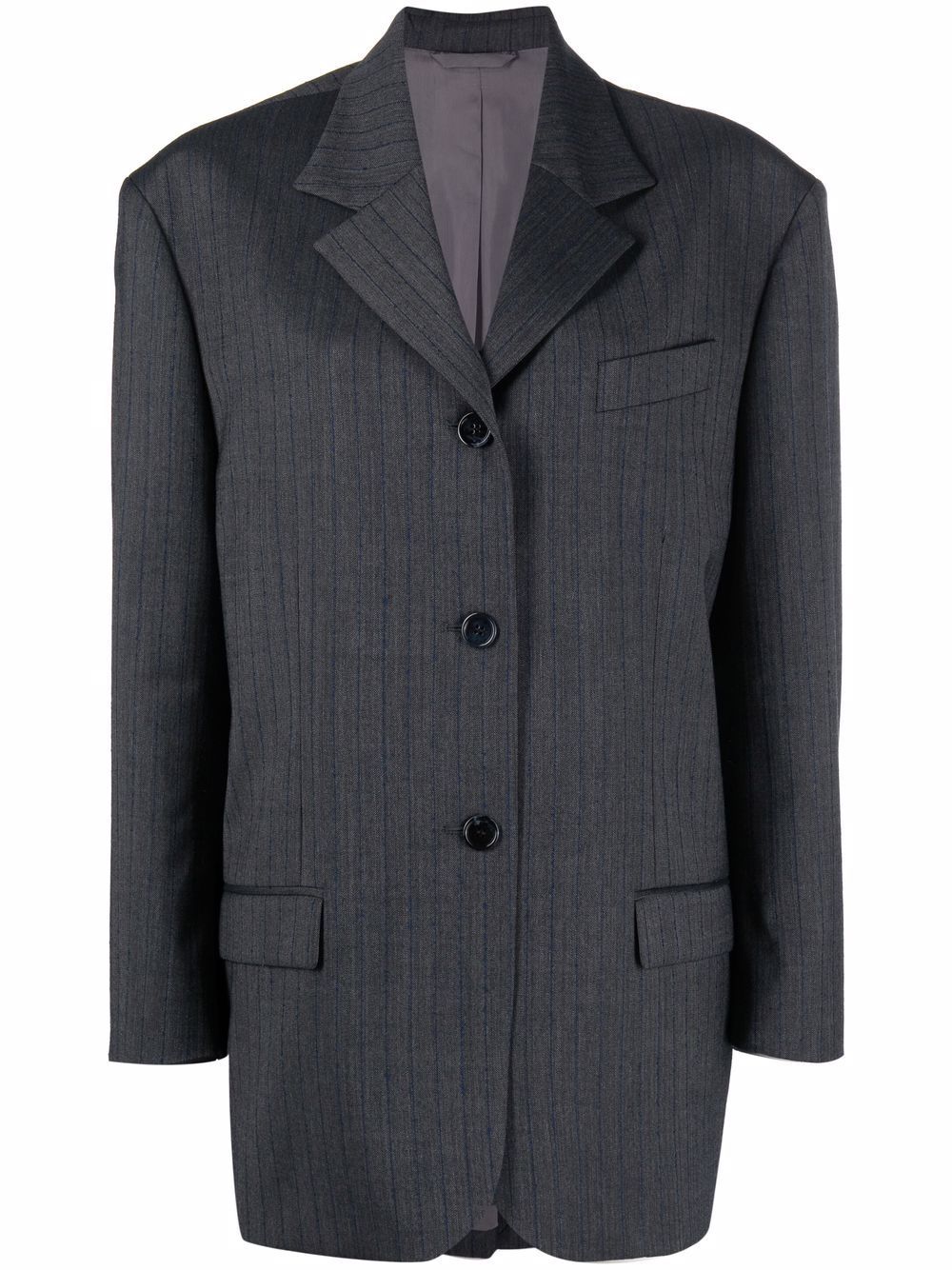 pinstripe oversized suit jacket | Farfetch (US)