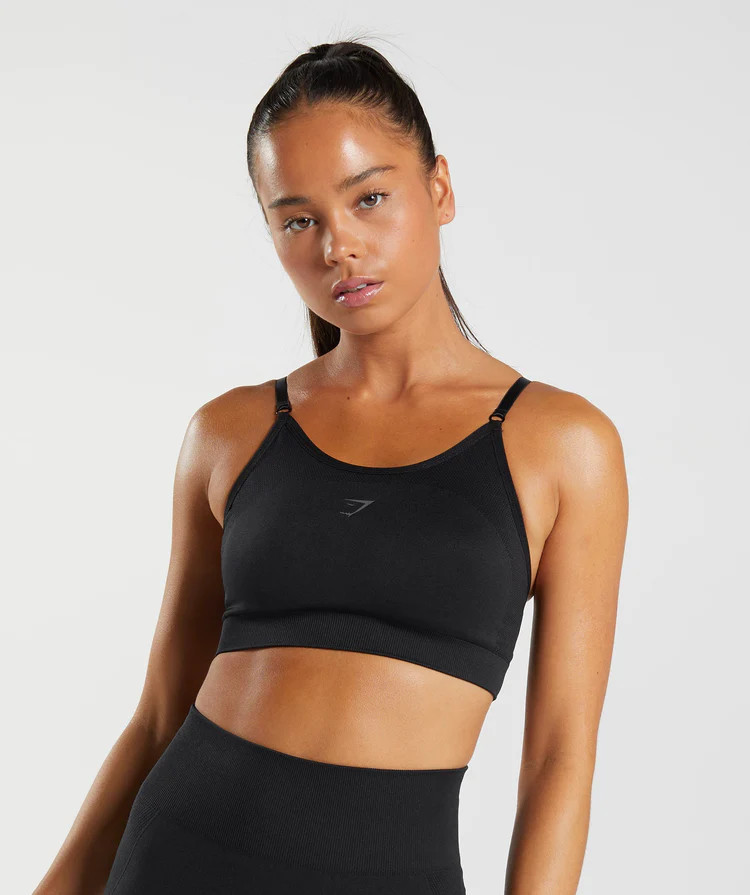 Gymshark Flex Strappy Sports Bra - Black | Gymshark US
