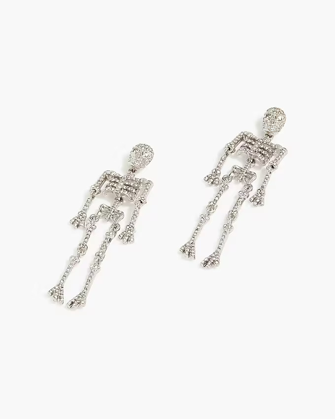 Skeleton statement earrings | J.Crew Factory