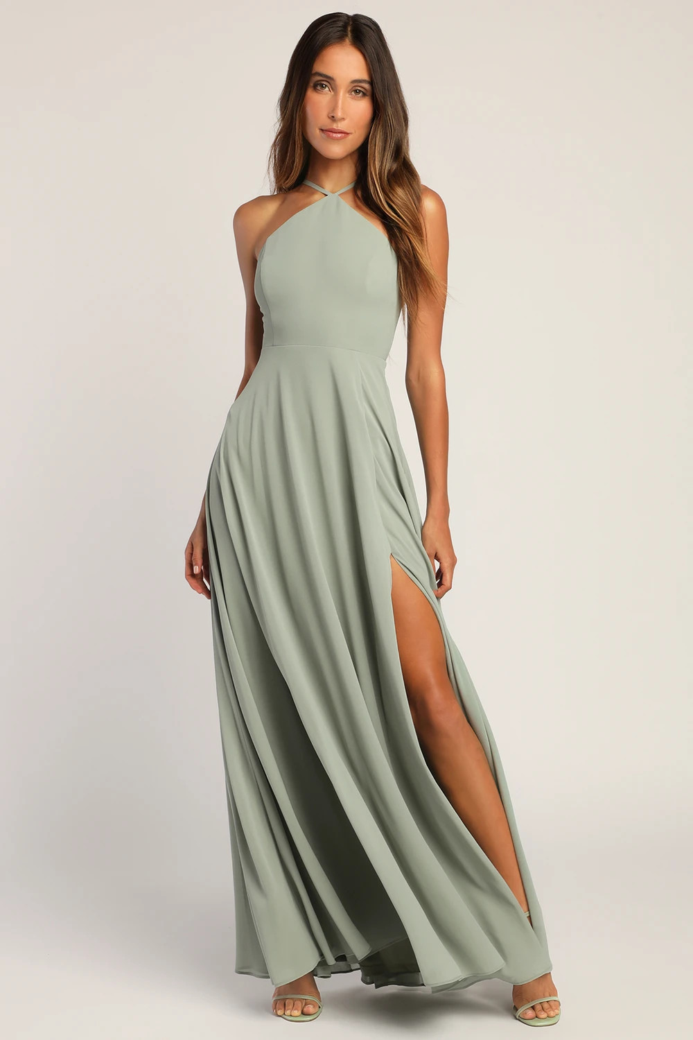 Absolutely Breathtaking Sage Brush Maxi Dress | Lulus (US)