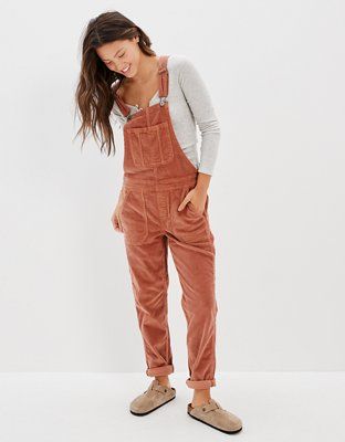 AE Stretch Corduroy Tomgirl Overall | American Eagle Outfitters (US & CA)