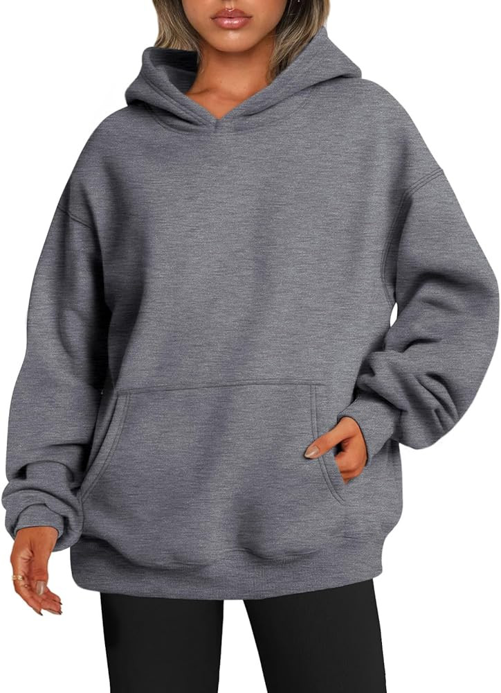 EFAN Womens Oversized Sweatshirts Pullover Hoodies Fleece Sweaters Long Sleeve With Pockets Winte... | Amazon (US)