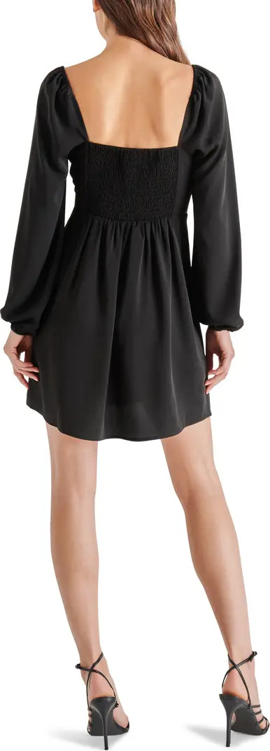 Nicole Bustier Bodice Long Sleeve Minidress | Nordstrom