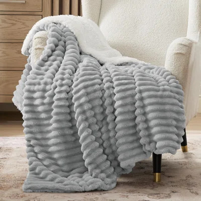 Bedsure Sherpa Fleece Blanket - Ultra Soft Plush Throw for Bed, Thick & Super Cozy Warm Blanket | Wayfair North America