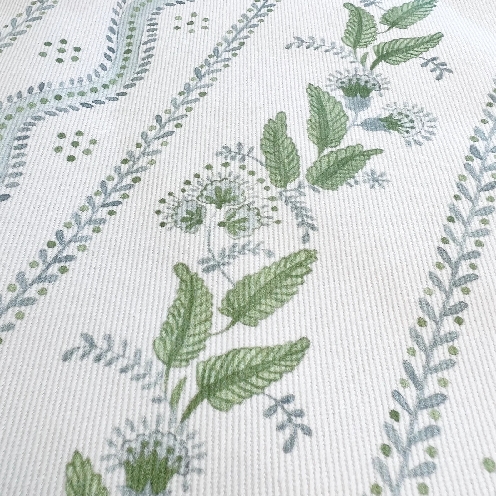 SALE  Cover Only  Emma Stripe Soft Blue and Green  Designed - Etsy | Etsy (US)