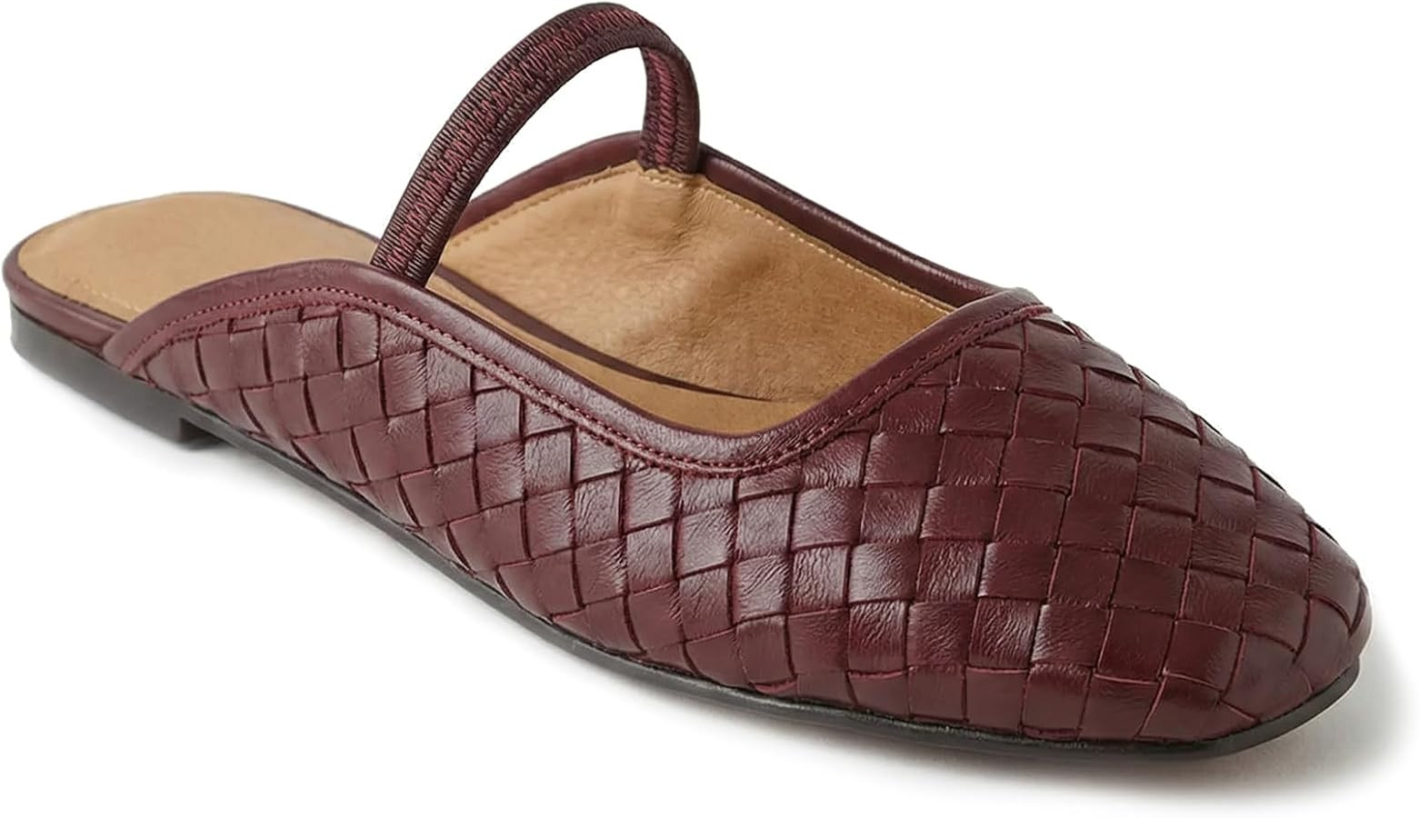 Flat Mules Sandals for Women Square Toe Mary Jane Flats Slip on Dressy Casual Slide Strappy Low H... | Amazon (US)