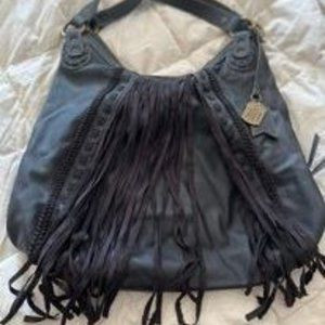 Black fringe purse | Poshmark