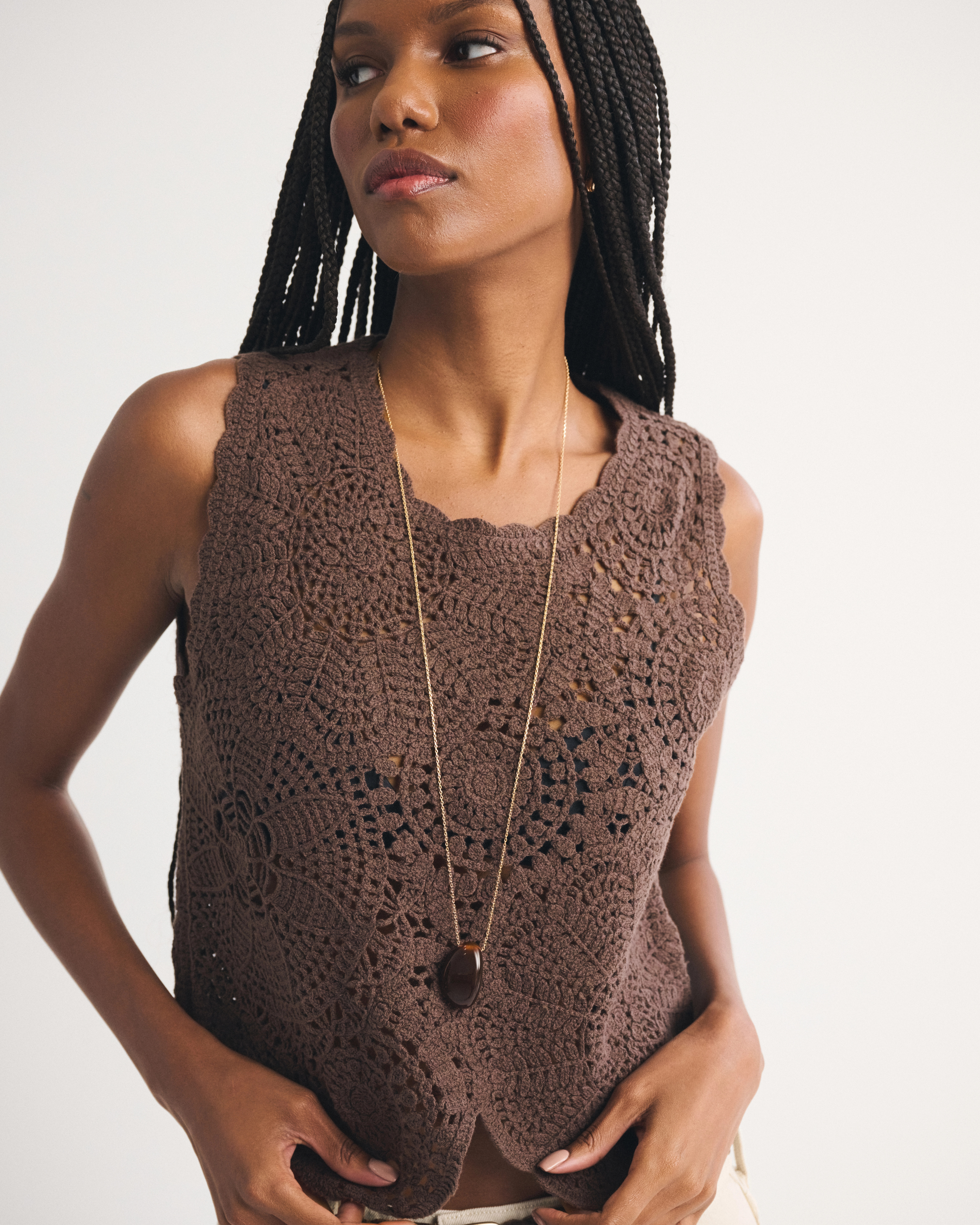Mosaic Shell Top | Abercrombie & Fitch (US)