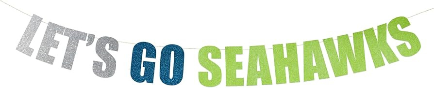 Let's Go Seahawks banner - Seahawks Football party sign, College Football party decorations, Foot... | Amazon (US)