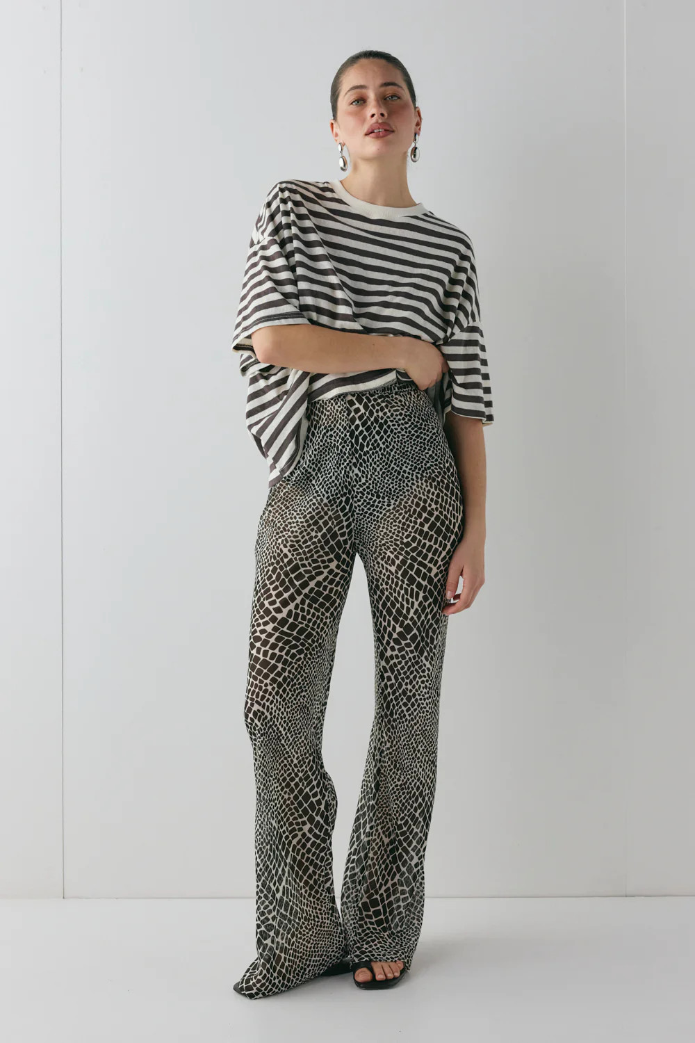 Remi Sheer Pants Croc | VRG Grl