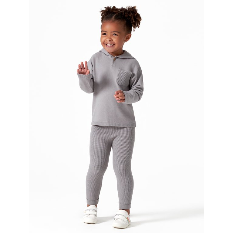Modern Moments by Gerber Baby & Toddler Boy or Girl Gender Neutral Sweater Knit Hoodie & Pant, 2-... | Walmart (US)