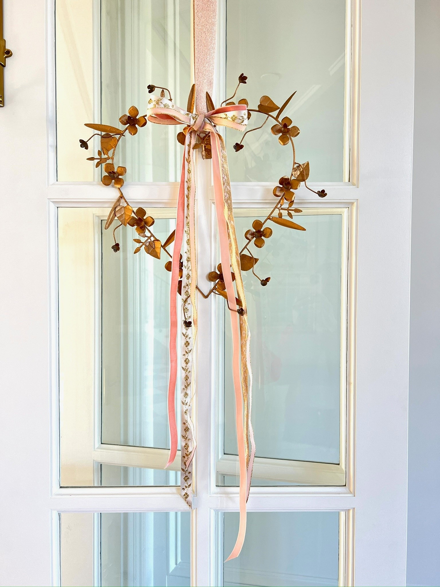 The cutest heart shaped metal wreath! Tied ribbon on it for an extra Valentine’s Day flare 💝

#LTKHome #LTKValentine #LTKSeasonal