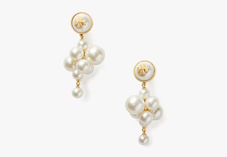 Pearls On Pearls Cluster Drop Earrings | Kate Spade (US)