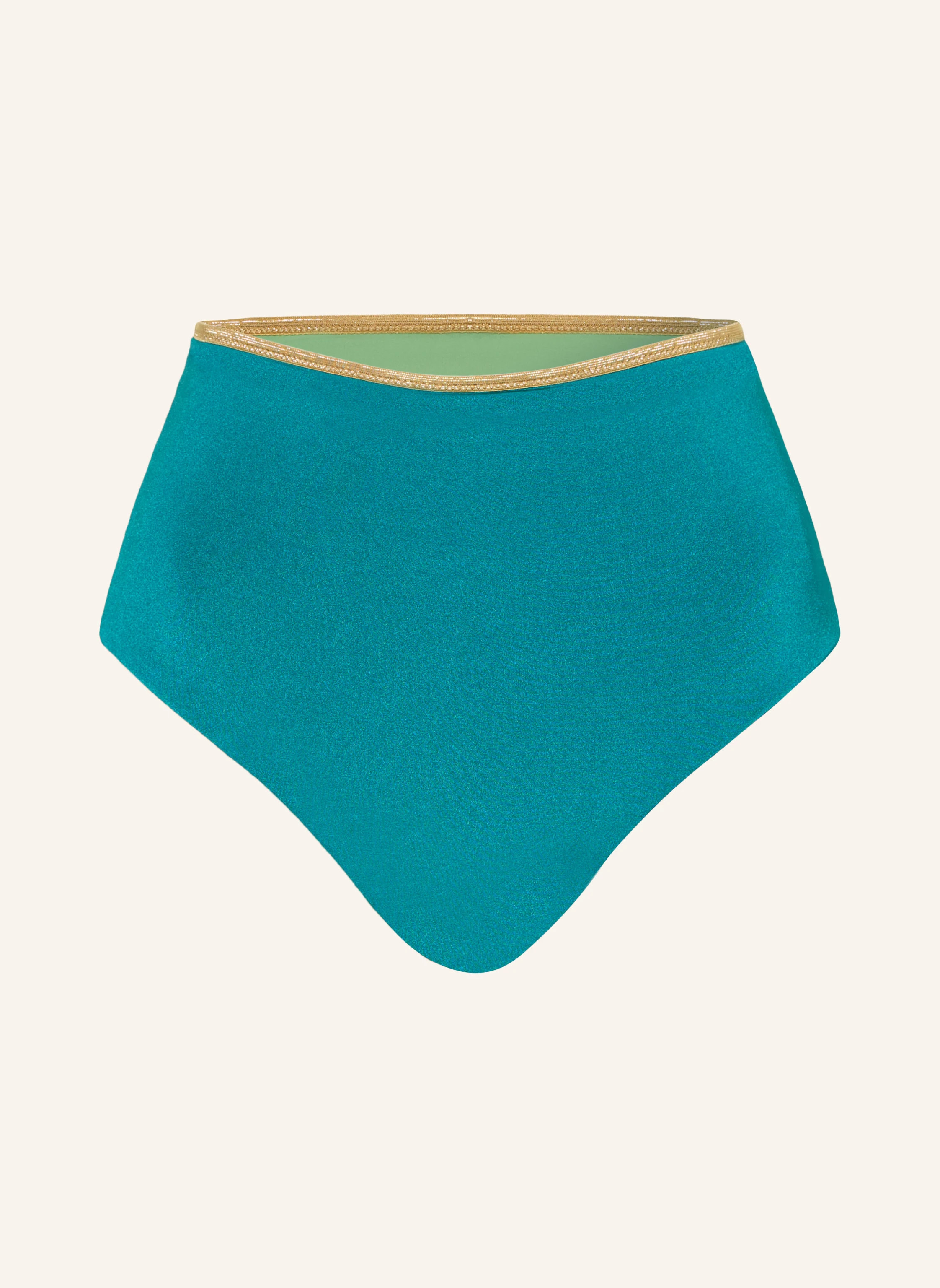 MYMARINI Highwaist-Bikini-Hose SHINE zum Wenden mit UV-Schutz 50+ in braun / gold / pink | Breuninger (DACH)