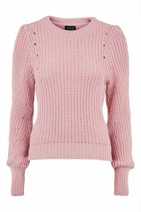 Stitchy Mutton Sleeve Jumper | Topshop UK