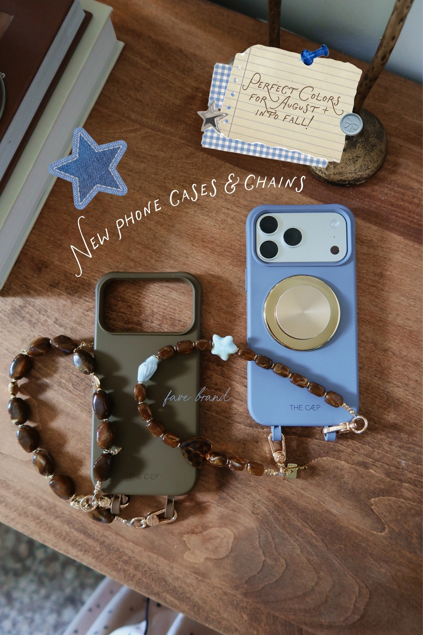 These cases and chains!!!! 🩵😍 absolutely obsessed with the blue and brown combo 🤎 if you haven’t purchased anything from the Caep, it’s the BEST quality! Have used their chain for over a year and a half now and truly looove!!! 🤌🏼

Use code FASHIONABLYKAY for a discount 🙌🏼

#LTKSeasonal #LTKHome