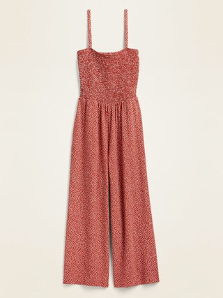 Smocked Jersey Cami Jumpsuit for Women | Old Navy (US)