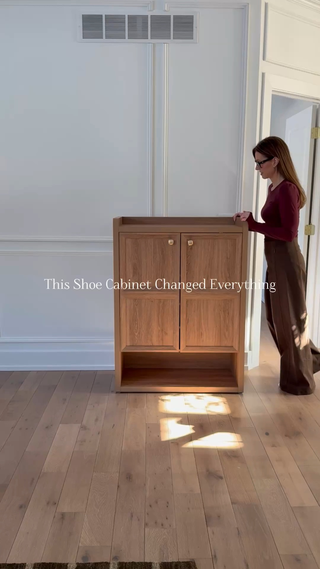 This cabinet looks so high and and stores so much. Game changer. Amazon find  

#LTKmomlife #LTKHome #LTKSeasonal