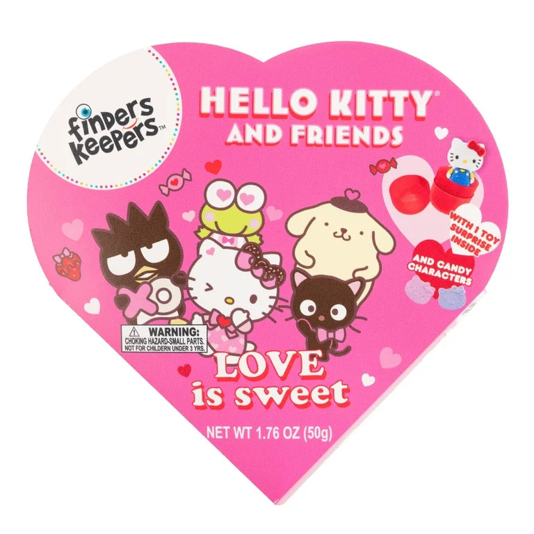 Finders Keepers Hello Kitty and Friends Faux Heart Box with Candy, 1.76 oz | Walmart (US)