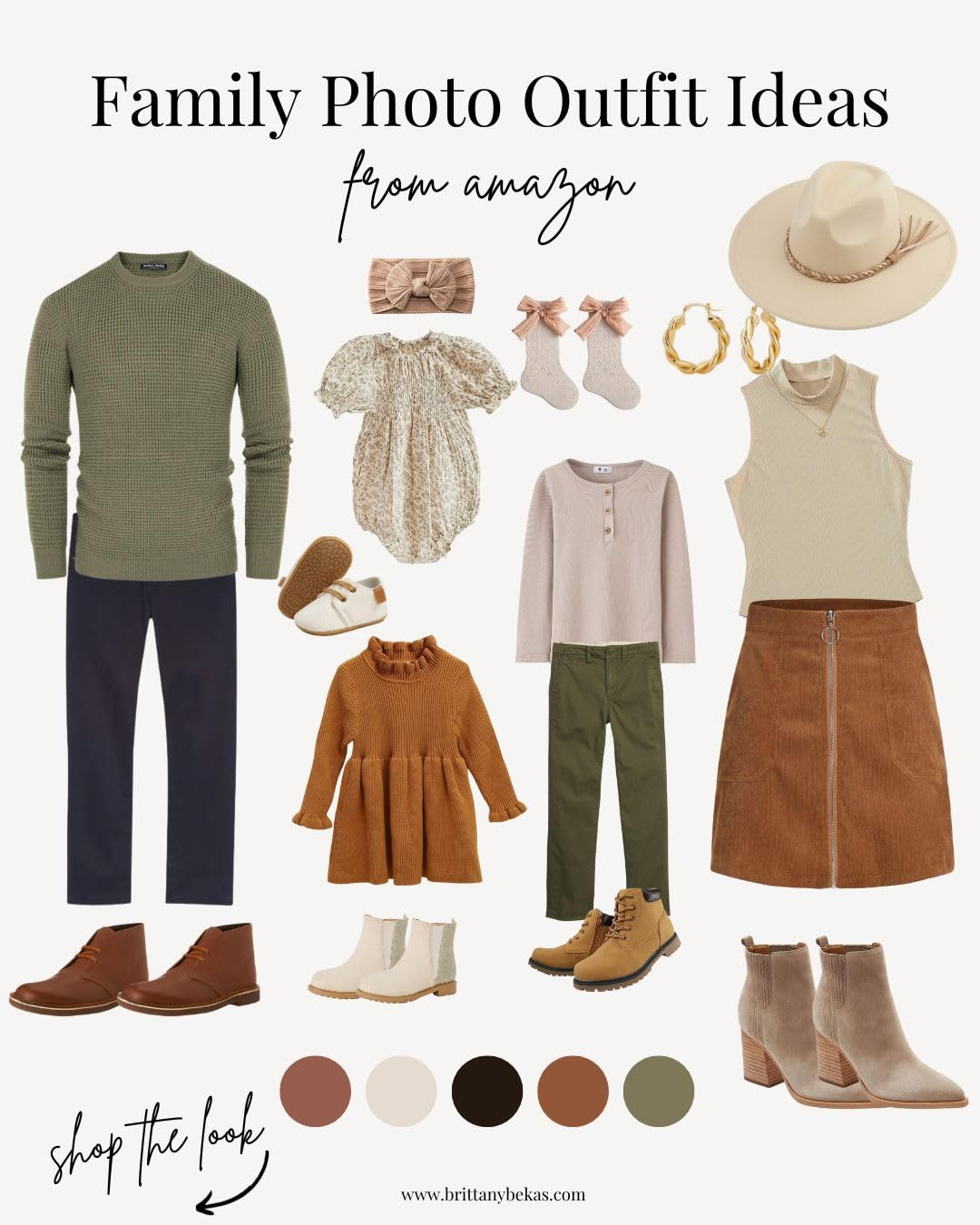 fall family photo outfits - neutral family photo outfits - what to wear for family pictures - fal... | Amazon (US)